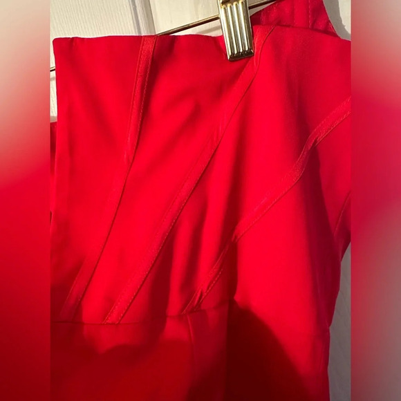 DRESS THE POPULATION Anthropologie Red Convertible Bustier XXL Evening Cocktail - Picture 9 of 14